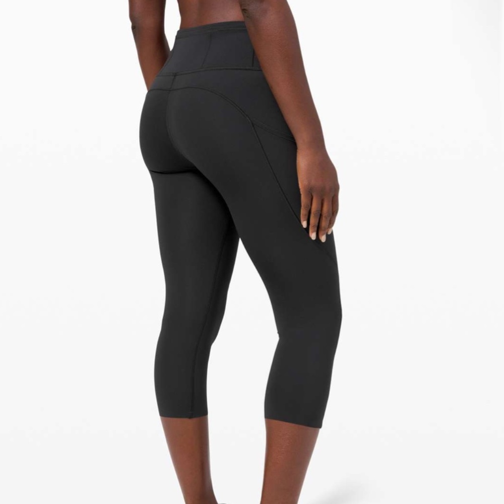 NWOT! Lululemon Fast and Free Crop II 19" *Non-Reflective Black